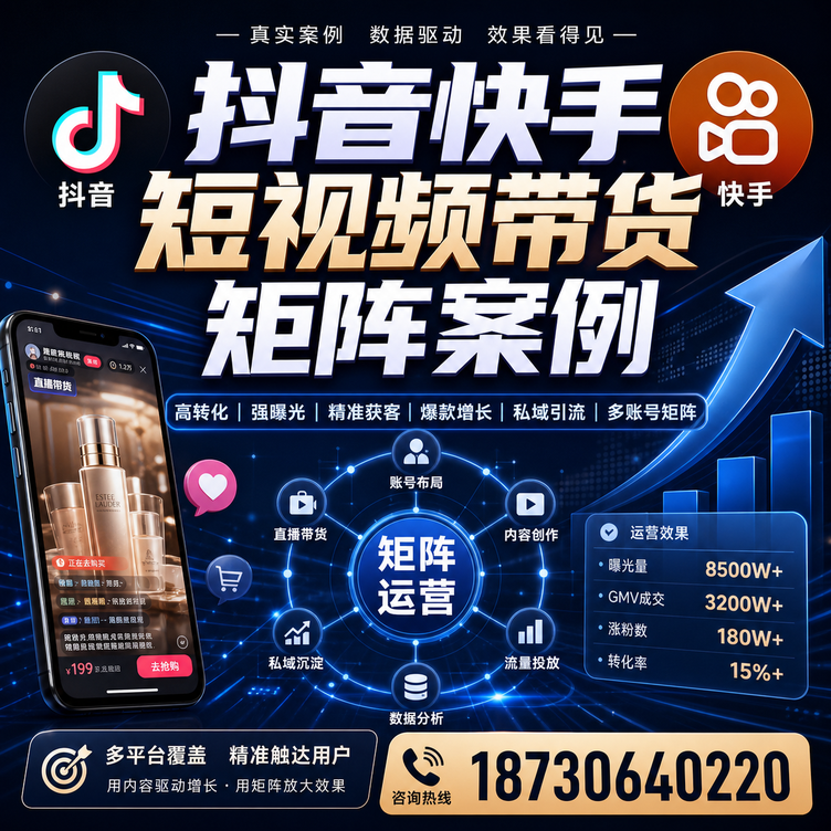 漳州短视频带货团队多平台矩阵自动分发案例